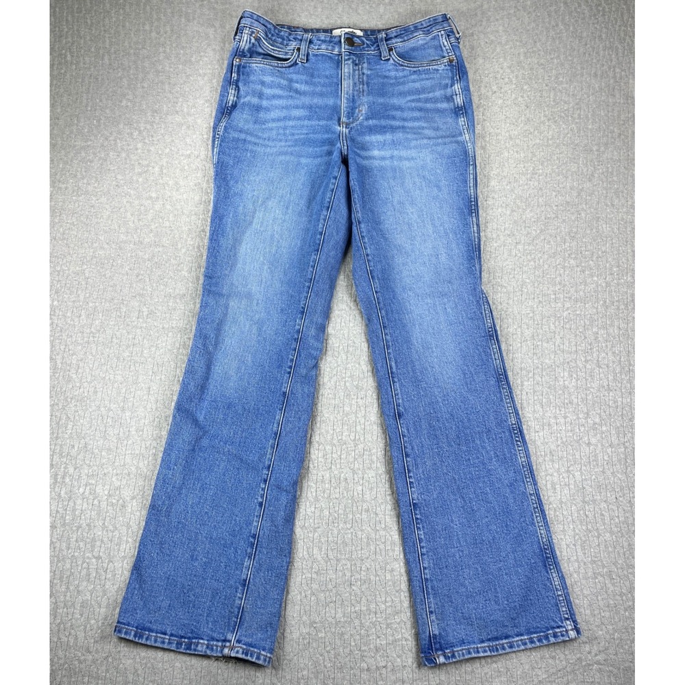Wrangler Retro Bootcut Jeans Women 32/31x33 Blue High Rise medium light wash